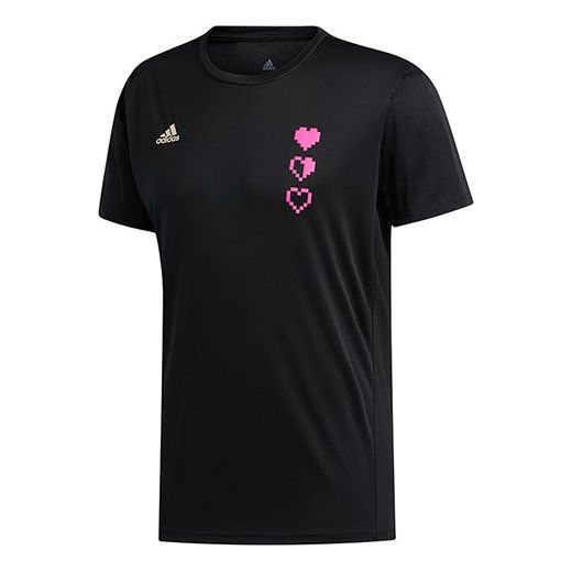 adidas 25/7 Running Sports Short-sleeve Men Black 7 Tee FL6823