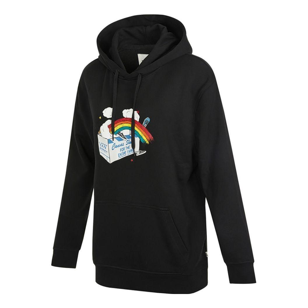 (WMNS) Vans AP Mellifluus Po Hoodie 'Black White' VN0A5F69BLK