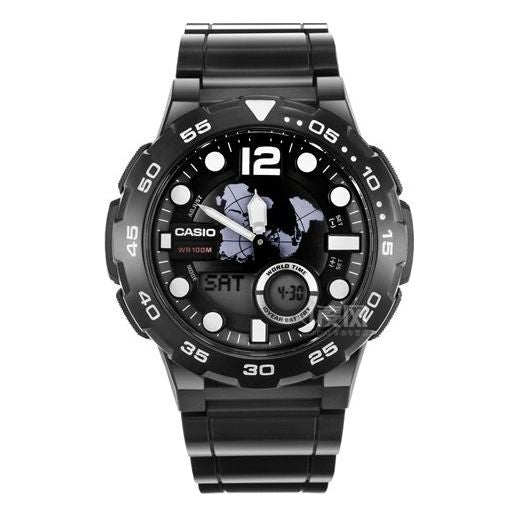 CASIO Outdoor Sports Multi-function Waterproof Mens Black Analog AEQ-100W-1AVDF