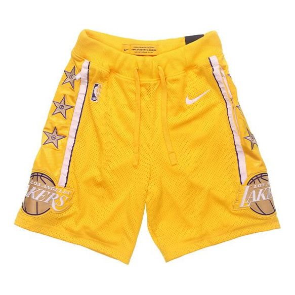 Nike NBA Los Angeles Lakers SW Fan Edition Basketball Shorts Yellow CD2625-728
