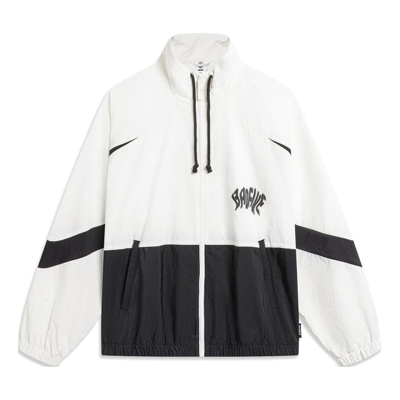 Li-Ning BadFive Hoops Graphic Jacket 'White Black' AFDU419-2