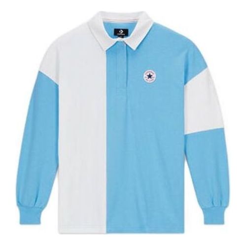 (WMNS) Converse Retro Rugby Shirt 'Light Blue White' 10025192-A01