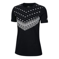 (WMNS) Nike Sportswear Athleisure Casual Sports Short Sleeve 'Black' CV8013-010