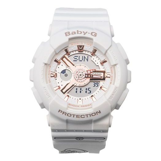(WMNS) CASIO Baby-G Analog-Digital 'White Light Pink' BA-110RG-7APRD-PERSION