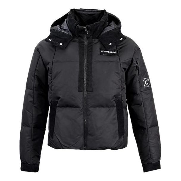 (WMNS) Converse Premium Short Down Puffer Jacket 'Black' 10023727-A01