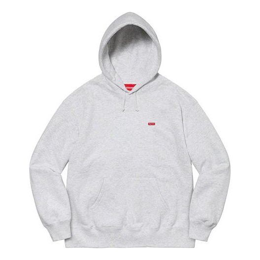 Supreme Small Box Hooded Sweatshirt 'Grey Red' SUP-SS22-301