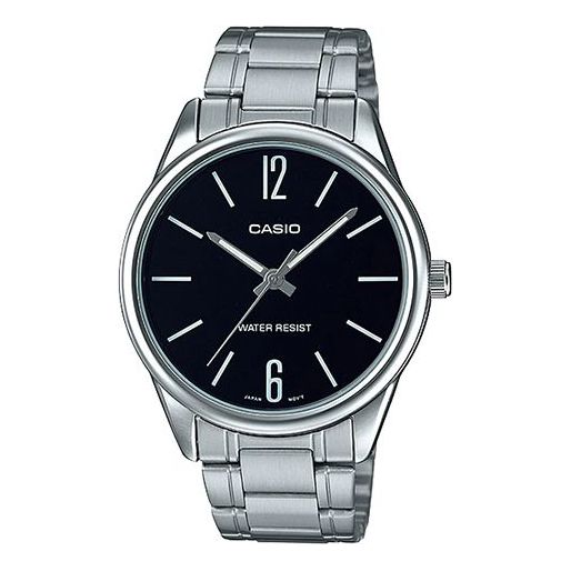 CASIO Quartz Stainless Steel Strap Waterproof Mens Silver Analog MTP-V005D-1B