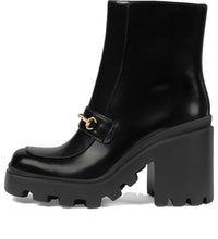 (WMNS) Gucci Boot With Horsebit 'Black' 750589-AACAT-1000