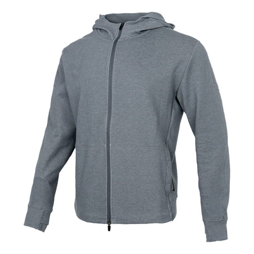 Nike Yoga Full-length zipper Cardigan hooded Sports Jacket Gray CU6261-068