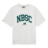 New Balance Logo T-Shirt 'White Green' 5CD25353-OA