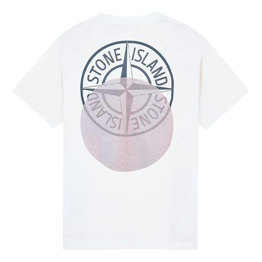 STONE ISLAND Tricromia Three Print T-shirt 'White' 76152NS94-V0001