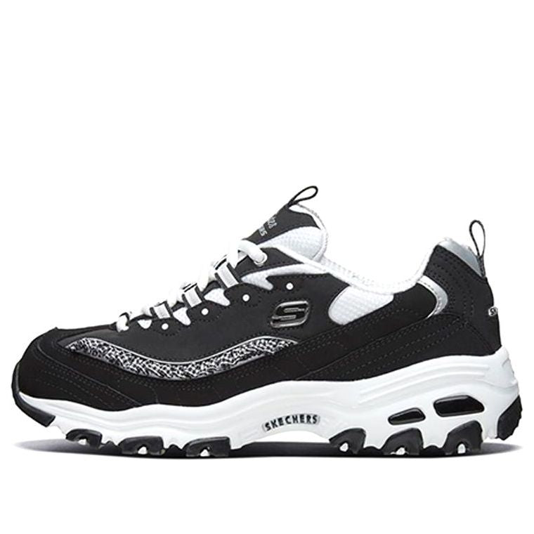 (WMNS) Skechers D'lites Running Shoes Black 13090-BKW