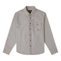 Converse Oxford LS Button Down Shirt 'Light Grey' 10025637-A02