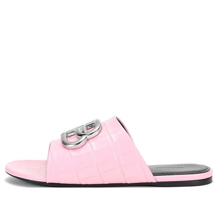 (WMNS) Balenciaga BB Cosy Mules 'Pink Black' 629537WA9D35681