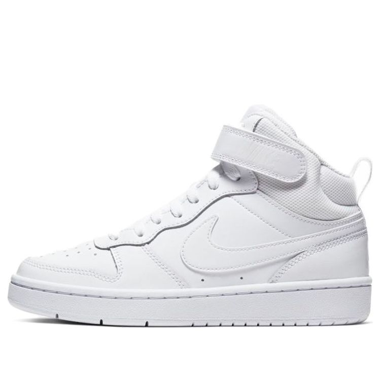 (GS) Nike Court Borough Mid 2 'Triple White' CD7782-100