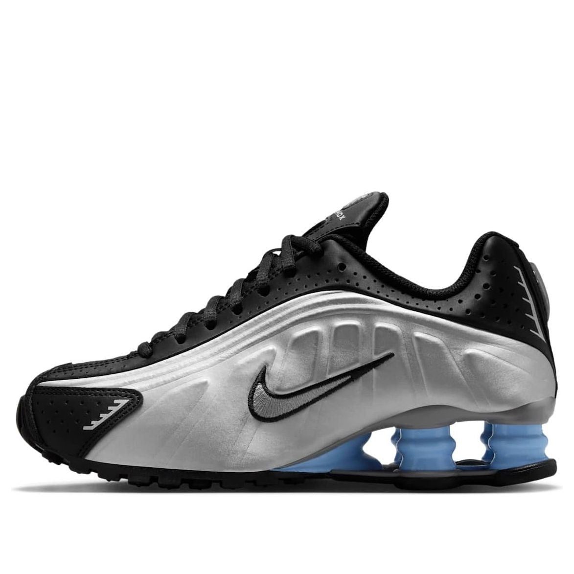 (GS) Nike Shox R4 'Metallic Silver Black Psychic Blue' CW2626-004