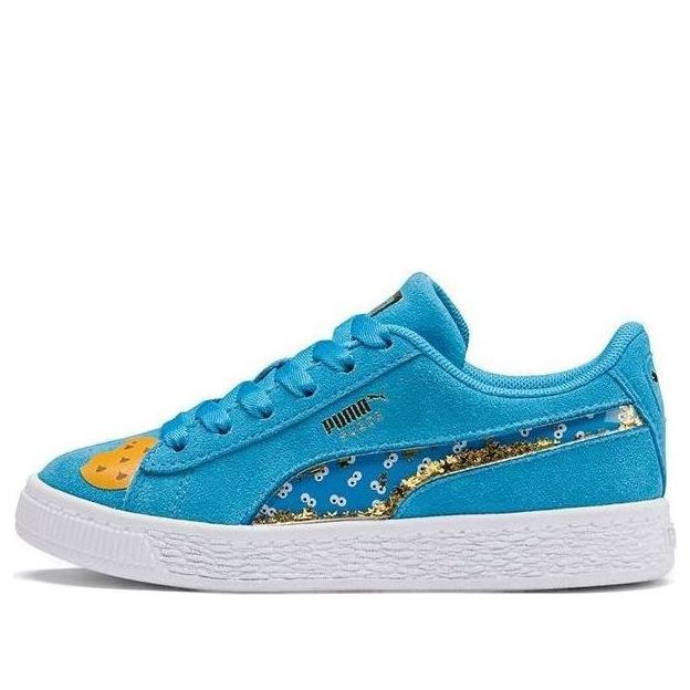 (PS) SESAME STREET 50 x PUMA Suede Statement Sneakers Blue 370383-01