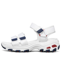 (WMNS) Skechers D'Lites Slipper GS White/Blue/Red 31514-WNVR