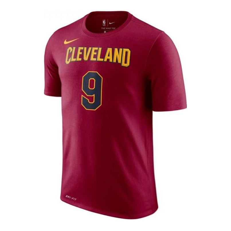 Nike NBA SW Fan Edition Wade No. 9 Cavaliers Basketball T-Shirt 'Red Yellow' 870767-689