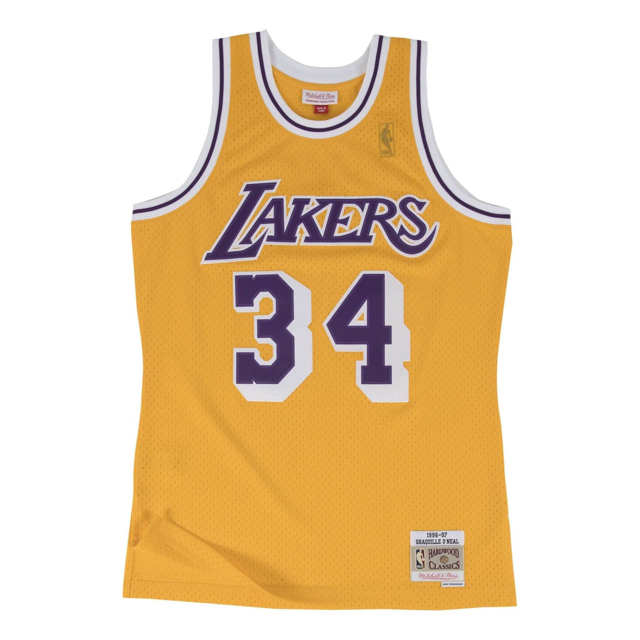Mitchell & Ness x NBA Los Angeles Lakers 1996-97 Home Swingman Jersey 'Shaquille O'Neal 34' SMJYGS18177-LALLTGD96SON