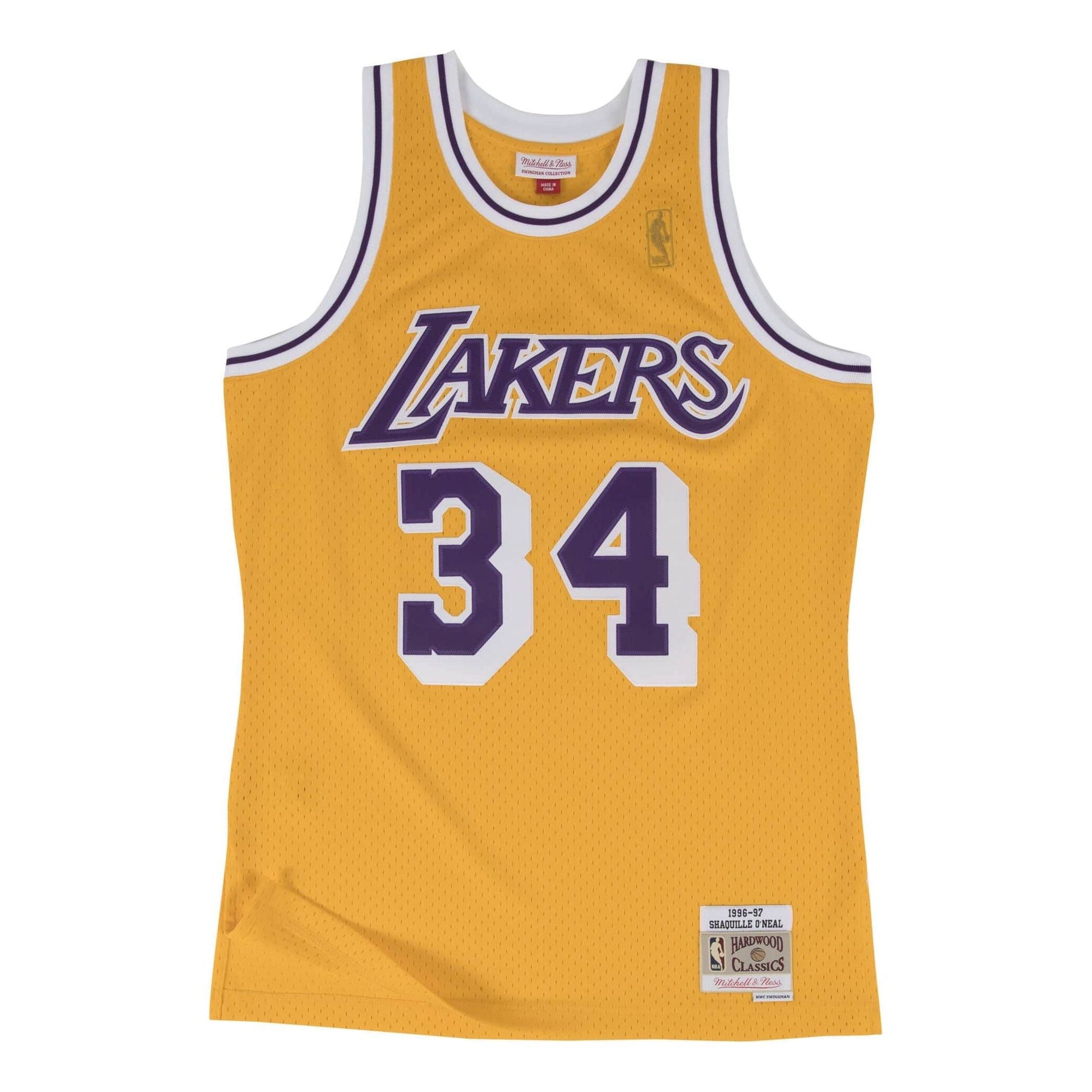 Mitchell & Ness x NBA Los Angeles Lakers 1996-97 Home Swingman Jersey 'Shaquille O'Neal 34' SMJYGS18177-LALLTGD96SON