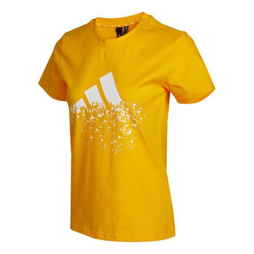 (WMNS) adidas Must Haves Badge Of Sport T-Shirt 'Yellow' HB6600