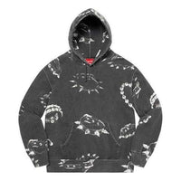 Supreme Studded Collars Hooded Sweatshirt 'Grey White' SUP-FW20-279