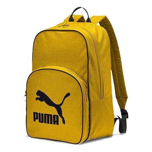 PUMA Originals Retro Woven Backpack 'Yellow Black' 076652-03
