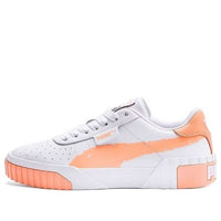 (WMNS) PUMA Cali Brushed Casual Board Shoes White/Orange 373896-03