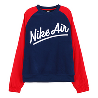 Nike AS Men's Sportswear Air Crew MX SSNL Blue VOID 'Red Blue' BV5188-492