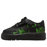 (TD) Nike  Force 1 Low LV8 4 EasyOn 'Black Green' II0764-001