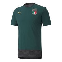 PUMA 1920 Season Italian Renaissance Casual Sport Football Breathable Short Sleeves T Shirt Green 757222-03