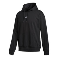 Men's adidas LD WNTR HD Small Logo Basketball Hooded Sports Black GD6858