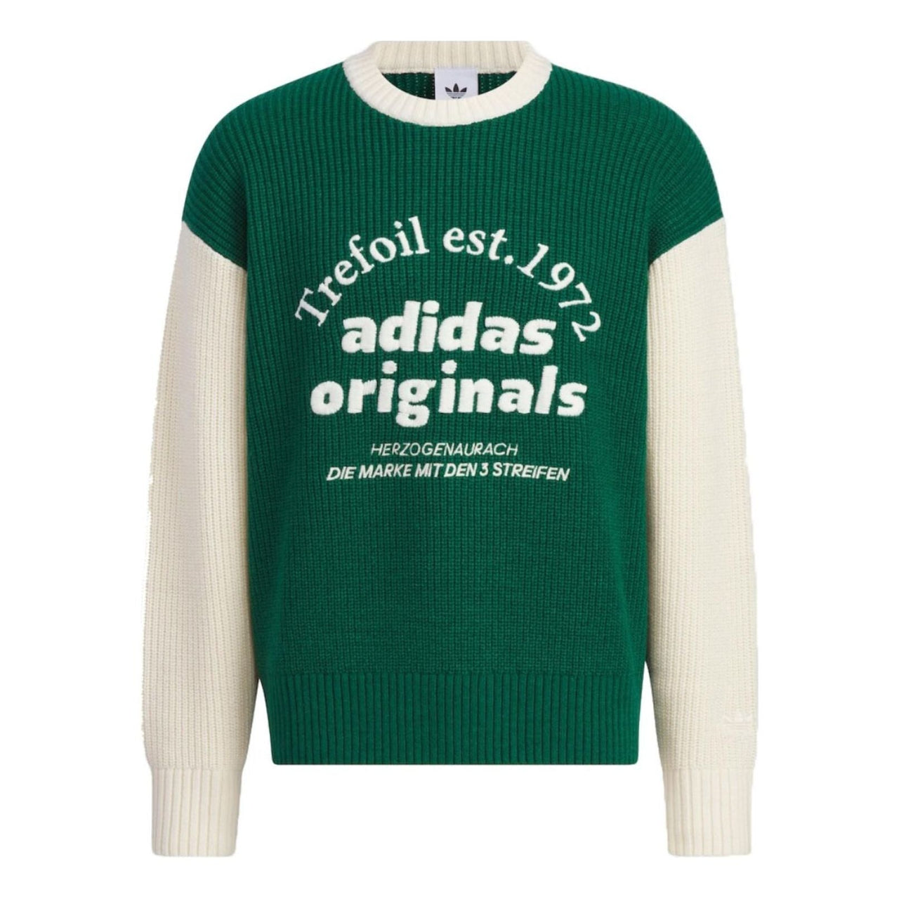 adidas originals Classic Sports Sweater (Gender Neutral) Asia Sizing 'Collegiate Green White' IW6288