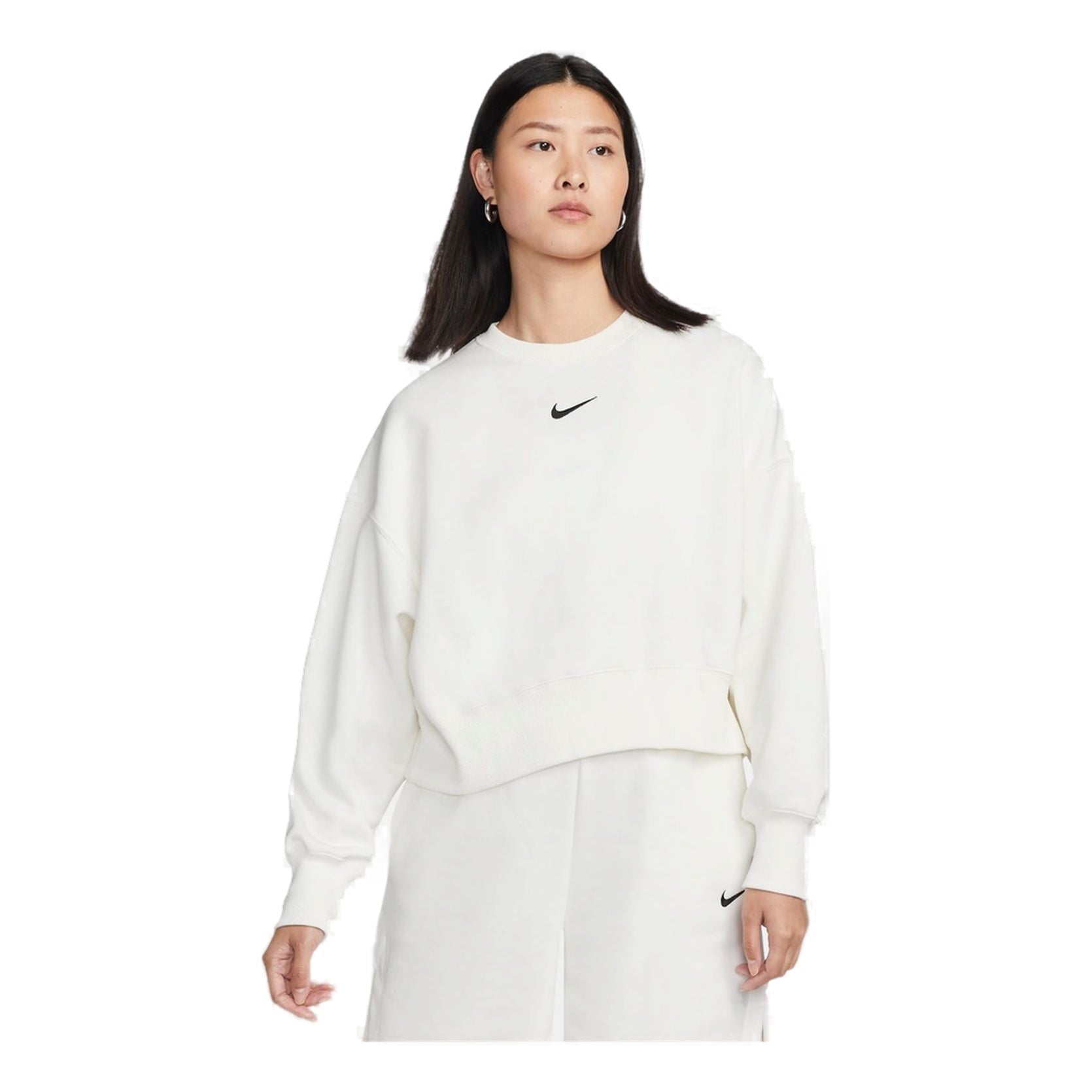 (WMNS) Nike Sportswear Phoenix Fleece Crewneck Sweatshirt 'White' DQ5762-133