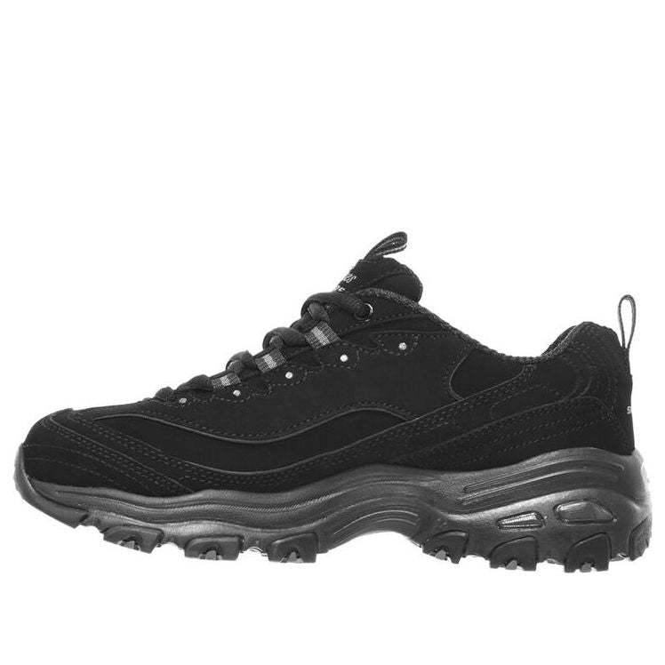 (WMNS) Skechers D'Lites Low-Top Running Shoes Black 11949-BBK