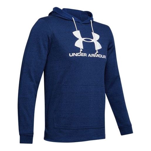 Men's Under Armour Terry Training Sports Navy Blue 1348520-409