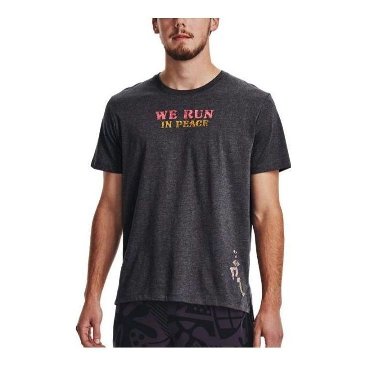 Under Armour We Run In Peace T-shirt 'Washed Black' 1376986-001