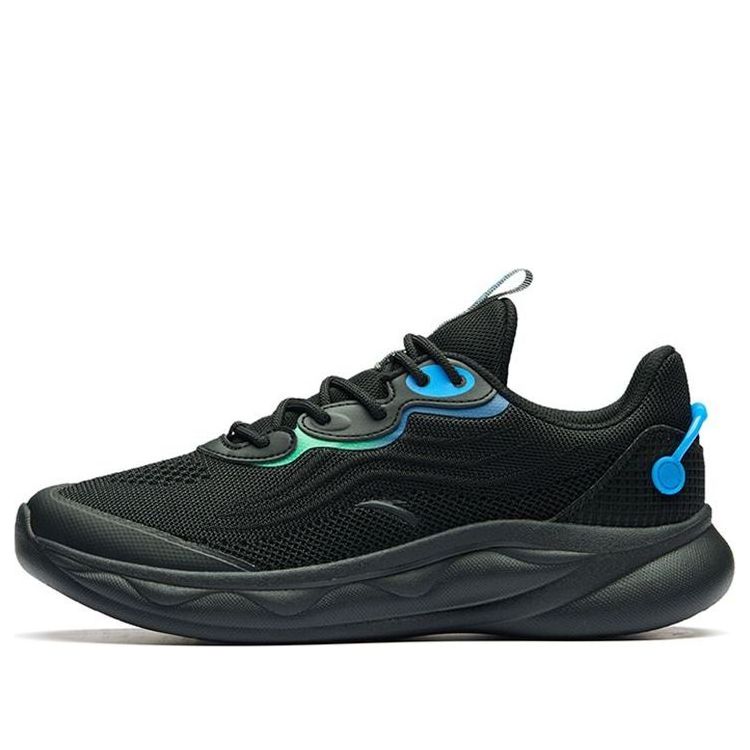ANTA Running Series Sneakers 'Black with Blue Green Deco' 912225535-4