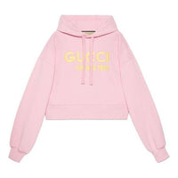 (WMNS) Gucci Cotton Hooded Sweatshirt With Embroidery 'Pink' 765384-XJF0S-5358