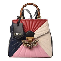 Gucci Queen Margaret Gold Logo Leather Handbag Multi-color 476664-D8GFT-4162