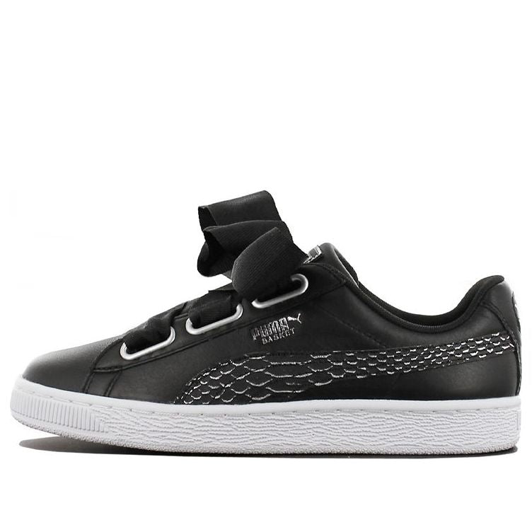 (WMNS) PUMA Basket Heart Oceanaire 'Black' 366443-01