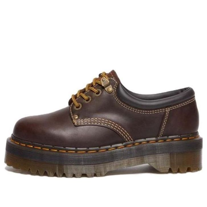 Dr. Martens 8053 Arc Crazy Horse Leather Platform Shoes 'Dark Brown' 31126201