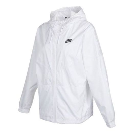 (WMNS) Nike AS W Nike Sportswear RPL WR ESSNTL WVN JKT Jacket White DD5853-100