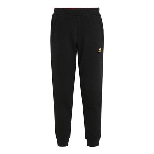 adidas M Pants Solid Color Casual Sports Bundle Feet Long Pants Black H55257