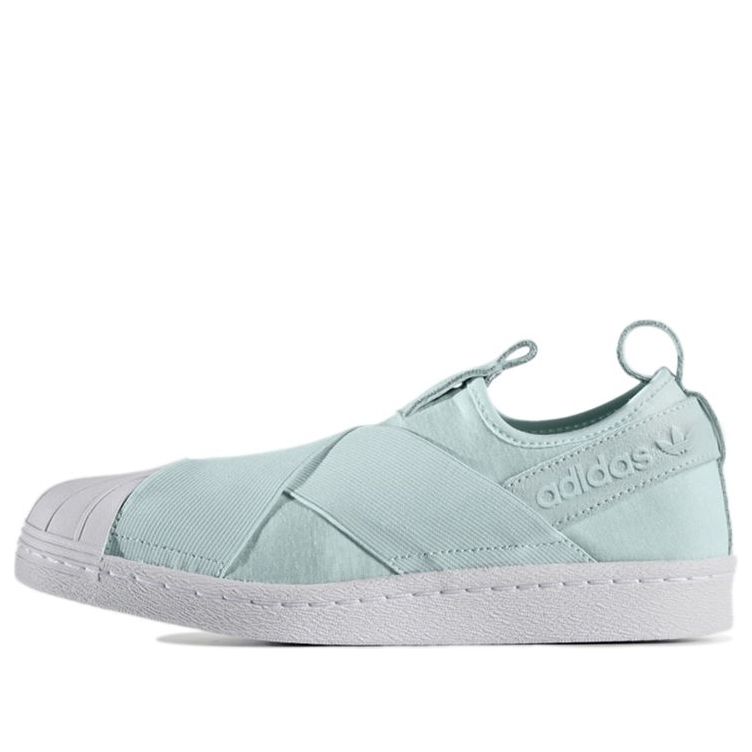 (WMNS) adidas originals Superstar Slip-on 'Green Mint White' S76407
