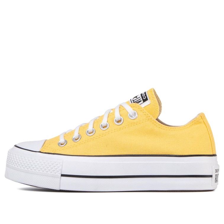 (WMNS) Converse Chuck Taylor All Star Lift OX 'Yellow White' 568627C
