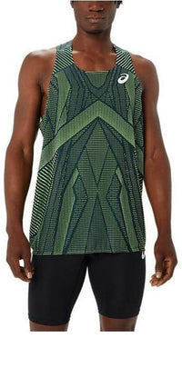 ASICS ACTIBREEZE Singlet Asia Sizing 'French Blue Safety Yellow' 2091A664-410