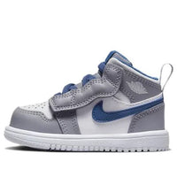 (TD) Air Jordan 1 Mid Alt 'Gray White Blue' AR6352-014