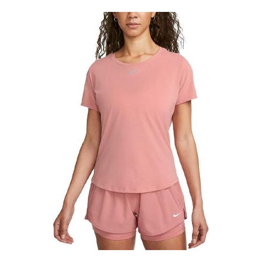 (WMNS) Nike Dri-FIT One Luxe T-shirt 'Pink' DD0619-618